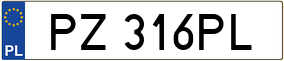 Truck License Plate